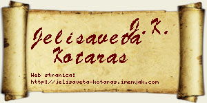 Jelisaveta Kotaraš vizit kartica